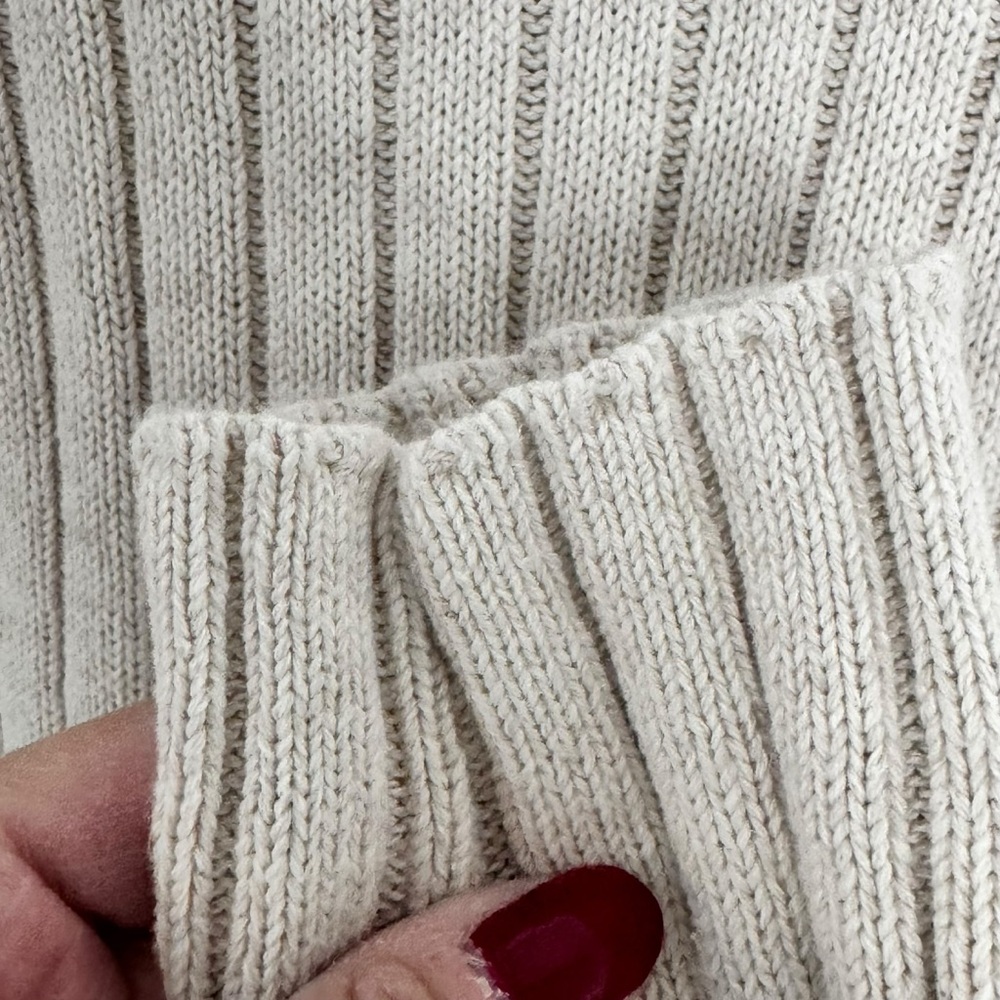 Chaps Ralph Lauren Men’s cotton Beige cable Knit Sweater size‎ M - Picture 7 of 8